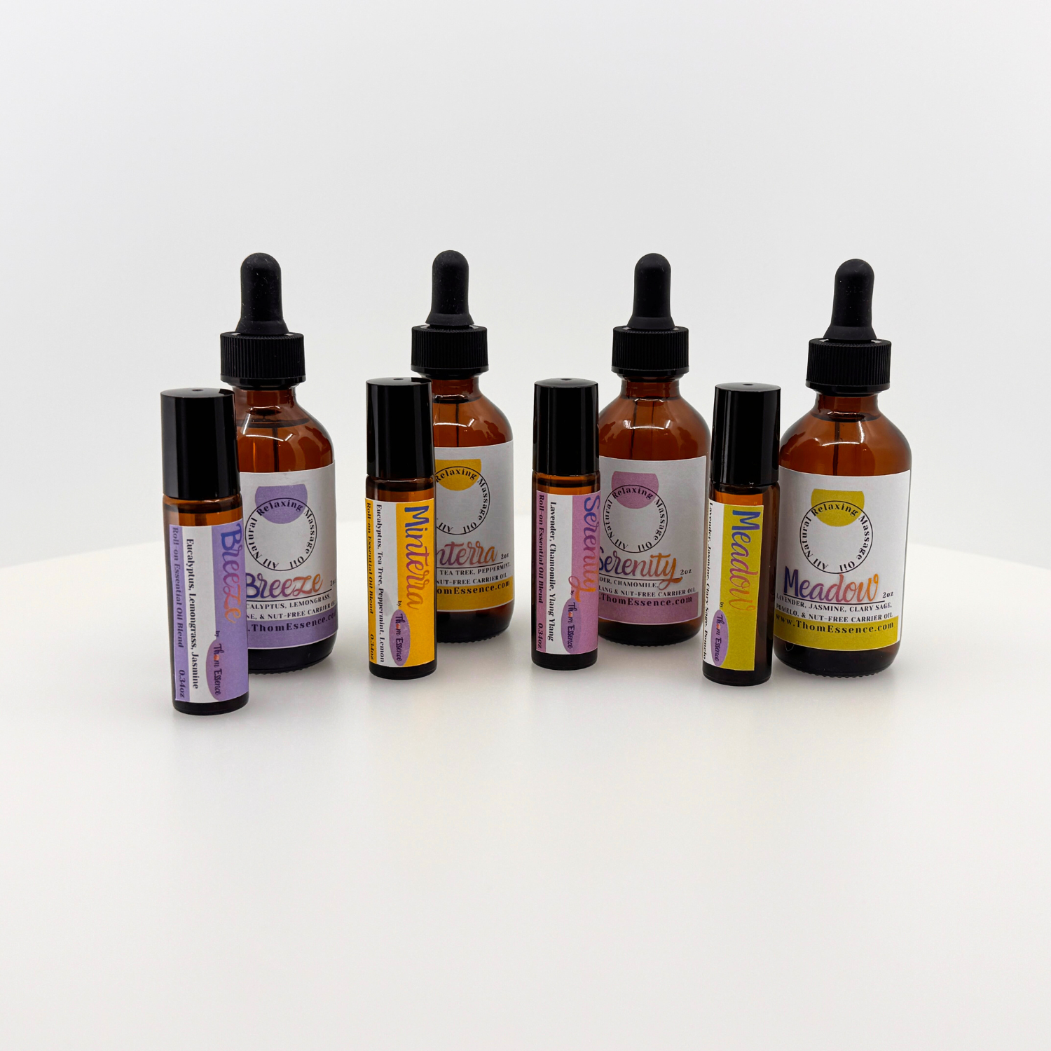 Roll On Essential Oil Blend by Thơm Essence, 0.34oz